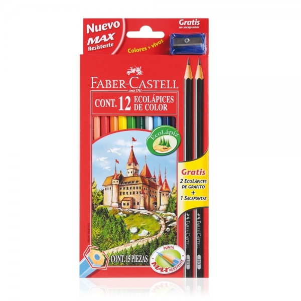 COLORES  LARGOS FABER CASTELL X 12