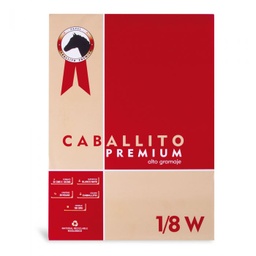 BLOCK CABALLITO 1/8 WAT HOJA PARA DIBUJO